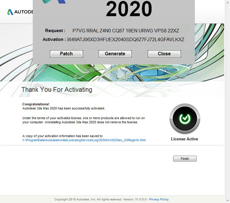 Autodesk 3ds Max 2020 中文/英文多语言版(附注册机+序列号/密钥) 64位