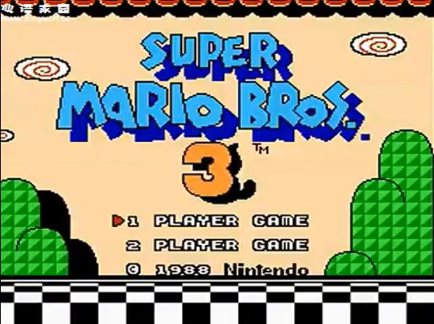 童年游戏 FC 超级玛丽3 超级马里奥3 一命通关视频