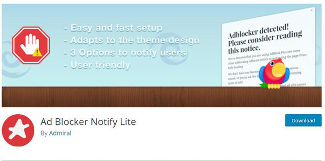 WordPress广告反屏蔽插件Ad Blocker Notify Lite - 第1张 - boke112联盟(boke112.com)